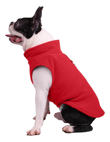 Ropa Roja De Franela Polar De Invierno Para Mascotas, Abrigo