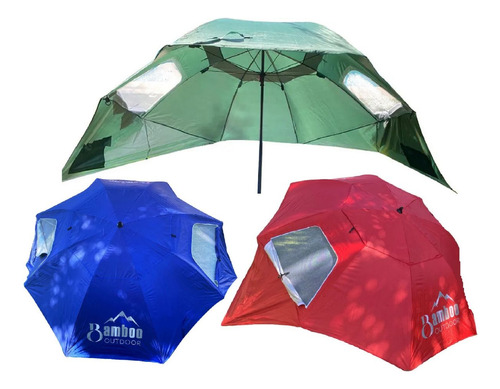 Sombrilla Carpa Playera 2.40 Mts Reforzada Iglu Para Vientos