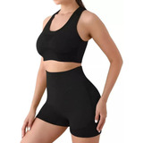 Top Sports Conjunto Academia Fitness Levanta Bumbum Feminino