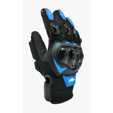 Guantes Para Motociclista Isp Touch Color Negro/azul Talla S