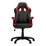 Cadeira Gamer Force One Essential Series Preta E Vermelha Material Do Estofamento Couro Sintético