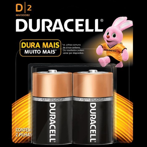 Pilha Alcalina Grande Duracell