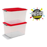 Caja Plástica Col Box De 34 Lts. Colombraro 2 Unidades