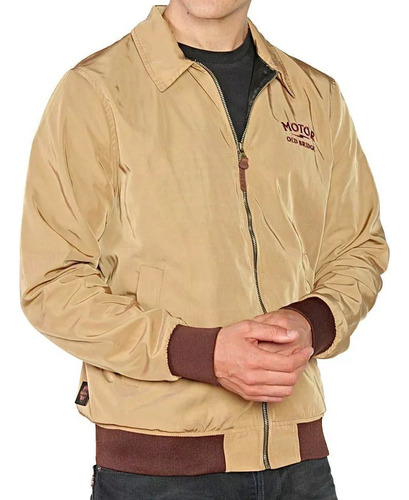 Campera Bomber Impermeable Vintage Old Bridge Modelo Crawley