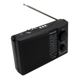 Radio Multibandas Philco Am/fm Icf-18r Recargable  Negro