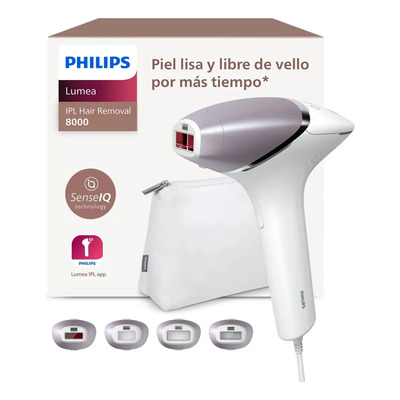 Philips Lumea Prestige Depiladora IPL, Luz Pulsada, con cable, 4 Cabezales Inteligentes (Cuerpo, Bikini, Axilas y Cara) y SmartSkin Sensor, BRI947\u002F50 | Meses sin interés