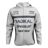 Rompeviento Campera Race Gris Radikal Mx/atv