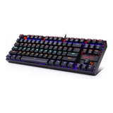 Teclado Gamer Redragonk552 Outemu Qwerty Rojo Con Luces