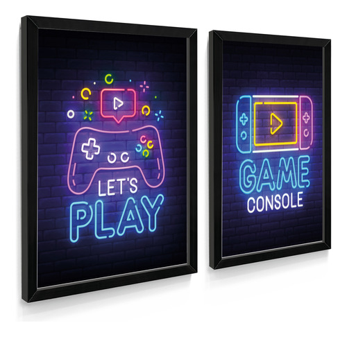 Quadro Decorativo Game Geek Gamer Play Quarto Para Hall Sala