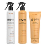 Kit Trivitt 3pçs: O Segredo Cabelei+ Fluido Escova+ Leave-in