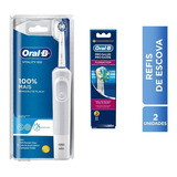 Escova Dental Eletrica Oral-b Vitality 220v + 2 Refil+frete