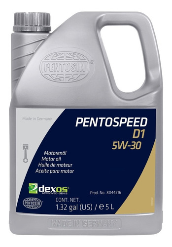 Aceite Motor Pentosin 5w30 Dexos 1, 100% Sintetico, 5 Lts