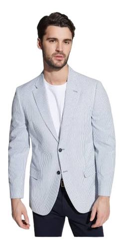 Blazer A Rayas Modern Fit Saco Nautica Hombre Talla 36 / L