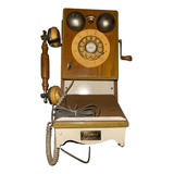 Teléfono De Tubo Antiguo Estilo Thomas Edison Funcionando.
