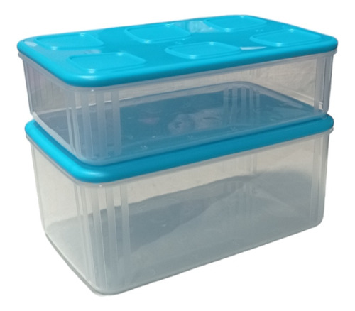 Tupperware Pack 2 Recipientes Modulares Para Refri 2.5l 1.6l