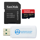 Tarjeta Memoria Micro Sd Extreme Pro 64 Gb Para Hero 12 Cama