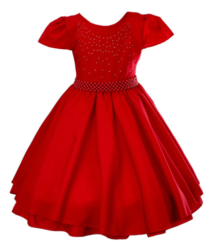 Vestido Infantil Dama Batizado Formatura Primeira Comunhão