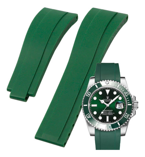 Extensible Correa Para Rolex Submariner 41mm 21mm 2020 Verde