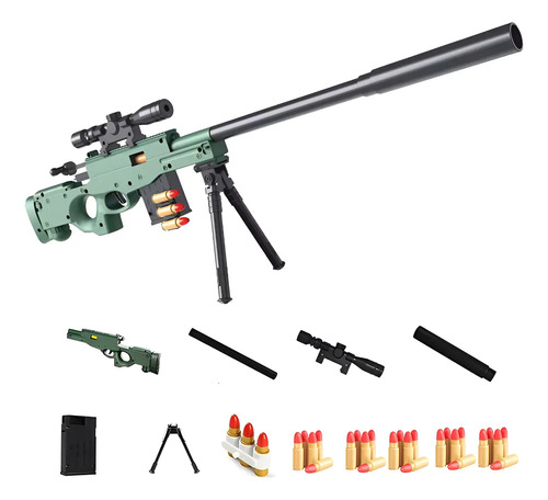 Pistolas Juguete Francotirador Rifle Y Espuma Bala Niños Kit | MercadoLibre