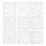 Plantillas De Puntos En Forma De Mandala Para Muebles, 9 Hoj