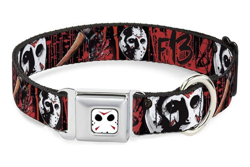 Buckle Down Perro Hebilla Cinturón Friday The 13th Mask4 Blo