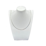 Collar Cadena Modelo Grumet Plata 925 Unisex 60 Cm - 4 Mm 