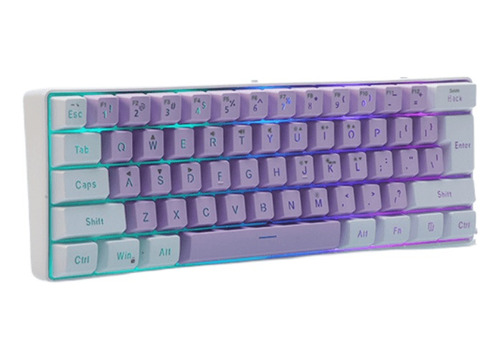 Teclado Mecánico Para Juegos Con Cable Teclas De Colores Rgb