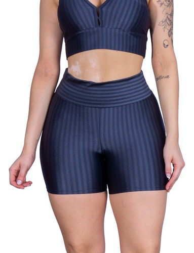 Roupa Feminina Para Academia Short Curto 3d Poliamida