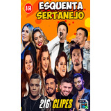 Pen Drive 8gb 216 Clipes Esquenta Sertanejo