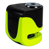 Candado Disco Moto Kovix Con Alarma Ks6 Verde Fluor