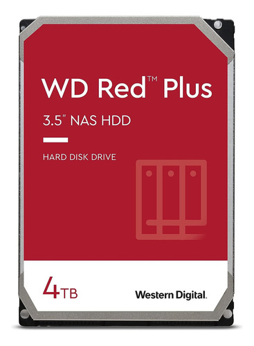Disco Duro Interno Wd Red Plus 4tb 3.5  Sata 5400rpm 256mb