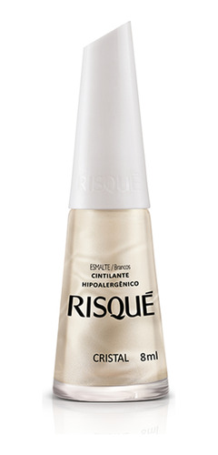 Esmalte Cremoso Risqué Branco Francesinha Cristal