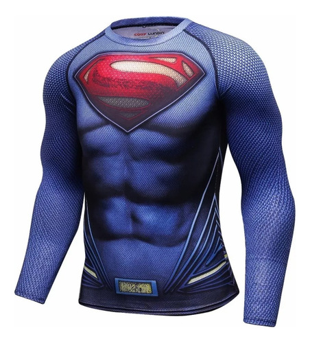 Playera Compresión Superman Man Of Steel Cody Lundin Ml