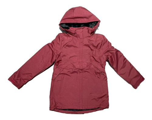 Chaqueta Corta Viento Térmica Impermeable Con Forro Mujer