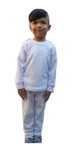 Pijama Termica Para Niño Blanca