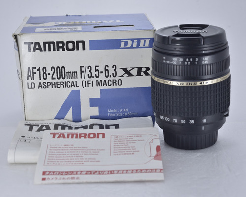 Nikon Tamron 18-200 F/3.5 Di-ii Macro (tags 55 85 105 140)