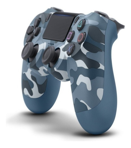 Joystick Compatible Con Ps4, Camuflado Azul