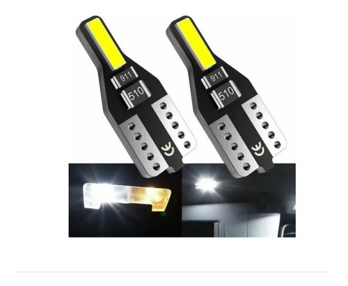 2x Foco Pellizco T10 Led Cob W5w 168 Canbus 12v