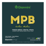 Encordoamento Giannini Genws Mpb Nylon Cristal-prata Média