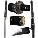 Katana Samurai Japones Real Funcional Clay Tempered, Filo