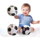 Kit 3 Mini Bolas Futebol Corinthians Bebê