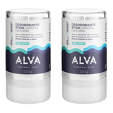 Alva Kit Desodorantes Cristal Casal 120g