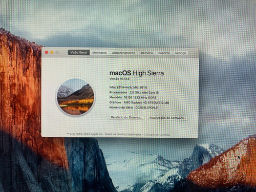 iMac 21,5  I5 16gb - Hd 500gb (2011)