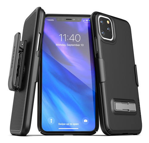 Funda Con Clip Y Soporte Para iPhone 11 Pro Max Case Delgada