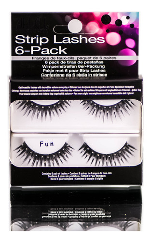 Strip Lashes Ardell Fun, Paquete De 6