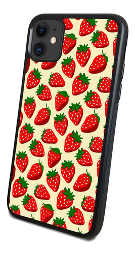 Funda Celular Diseño Fresas Cafe Todos Los Modelo