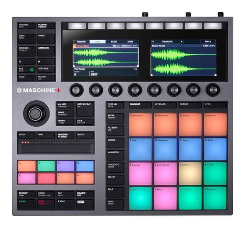 Controlador Maschine Plus + De Native Instruments Con Color Negro N/a