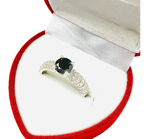 Anillo De Compromiso Solitario Plata 925 Ideal Mujer Ap 288