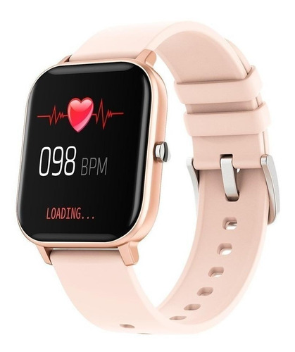 Smartband Colmi P Series P8 1.69  Caja De  Aleación  Rose Gold, Malla  Rose Gold De  Silicona