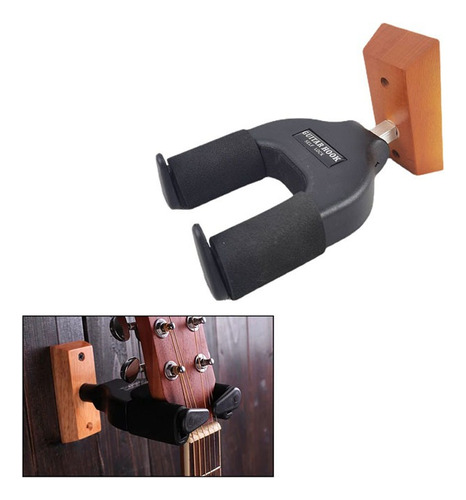 Soporte Para Guitara Con Bloqueo De Seguridad / Muro O Pared